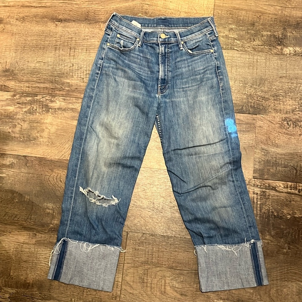 Cuffed Mother Denim